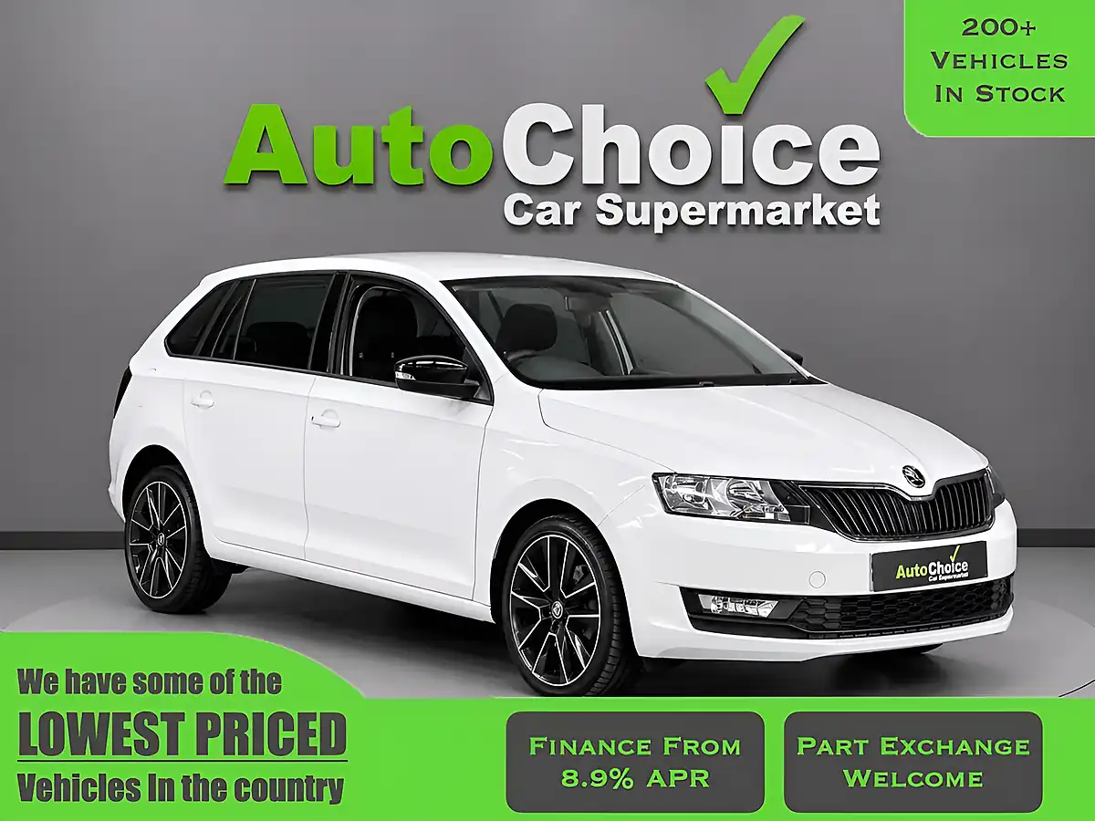 Used 2017 Skoda Rapid Spaceback Se Sport White - Front View