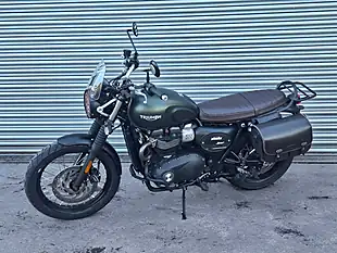 Used 2017 Triumph Street Scrambler Green - Interior and Exterior details 6