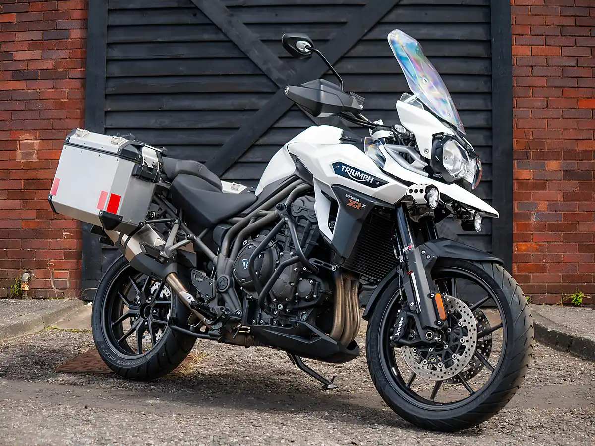 Used 2017 Triumph Tiger Explorer Xrx White - Front View