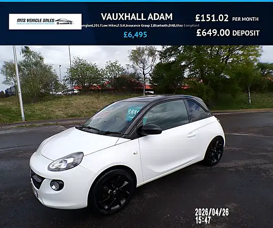 2017 Vauxhall Adam Energised 1.2i