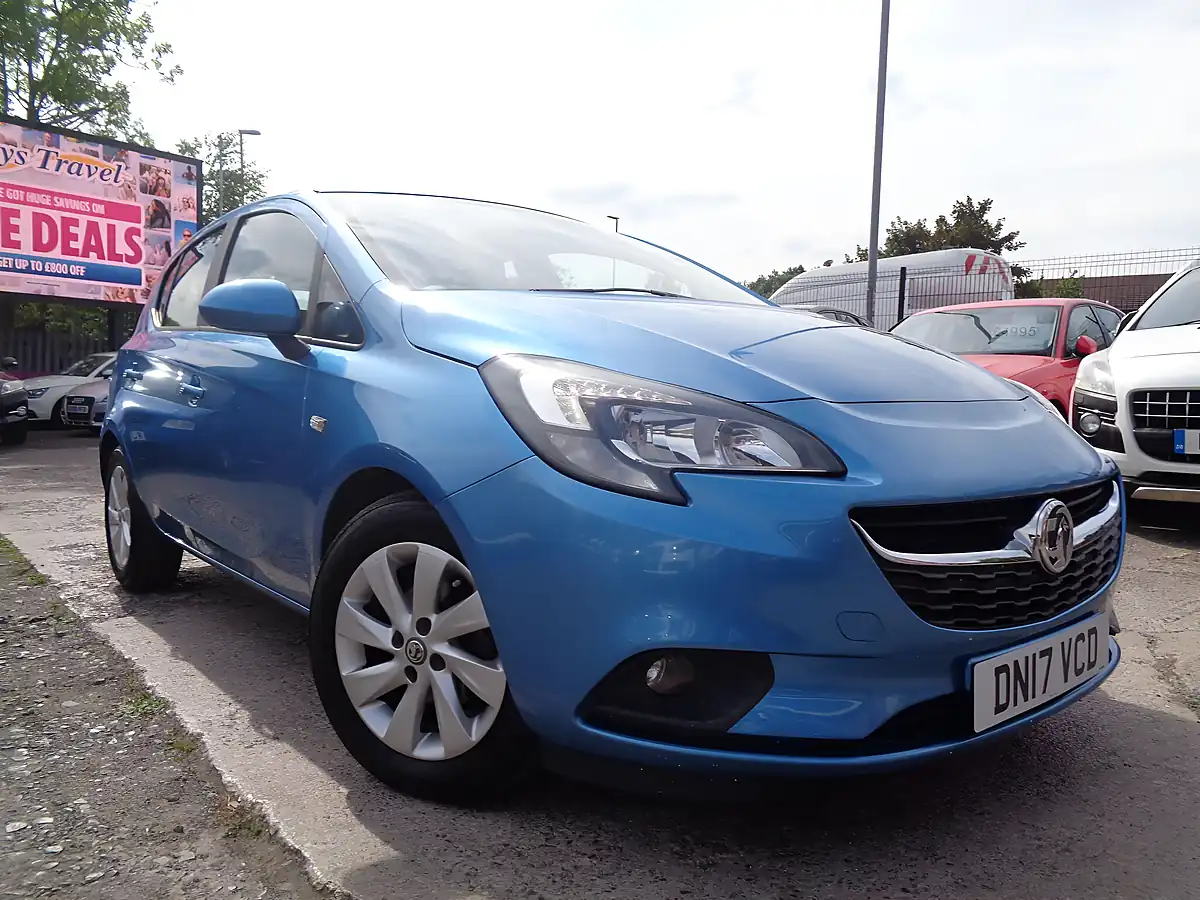 Used 2017 Vauxhall Corsa Design Blue - Front View