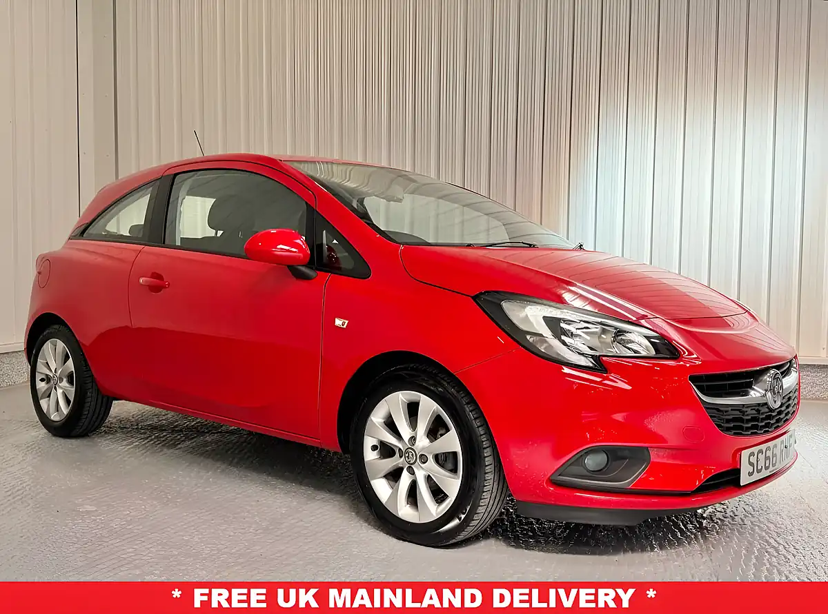 Used 2017 Vauxhall Corsa Energy Lava Red - Front View