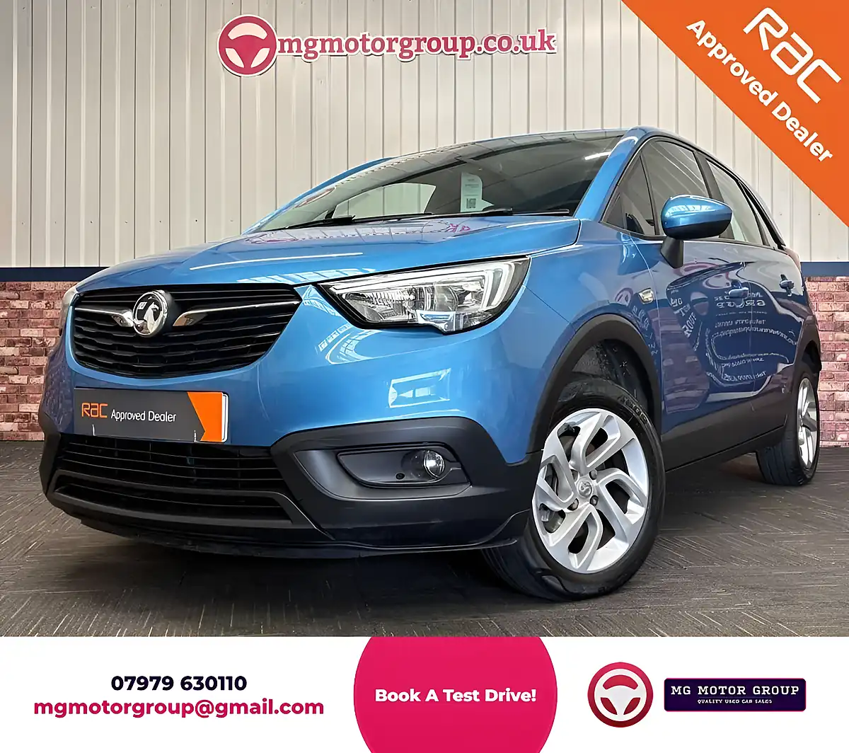 Used 2017 Vauxhall Crossland X Se Royal Blue - Front View