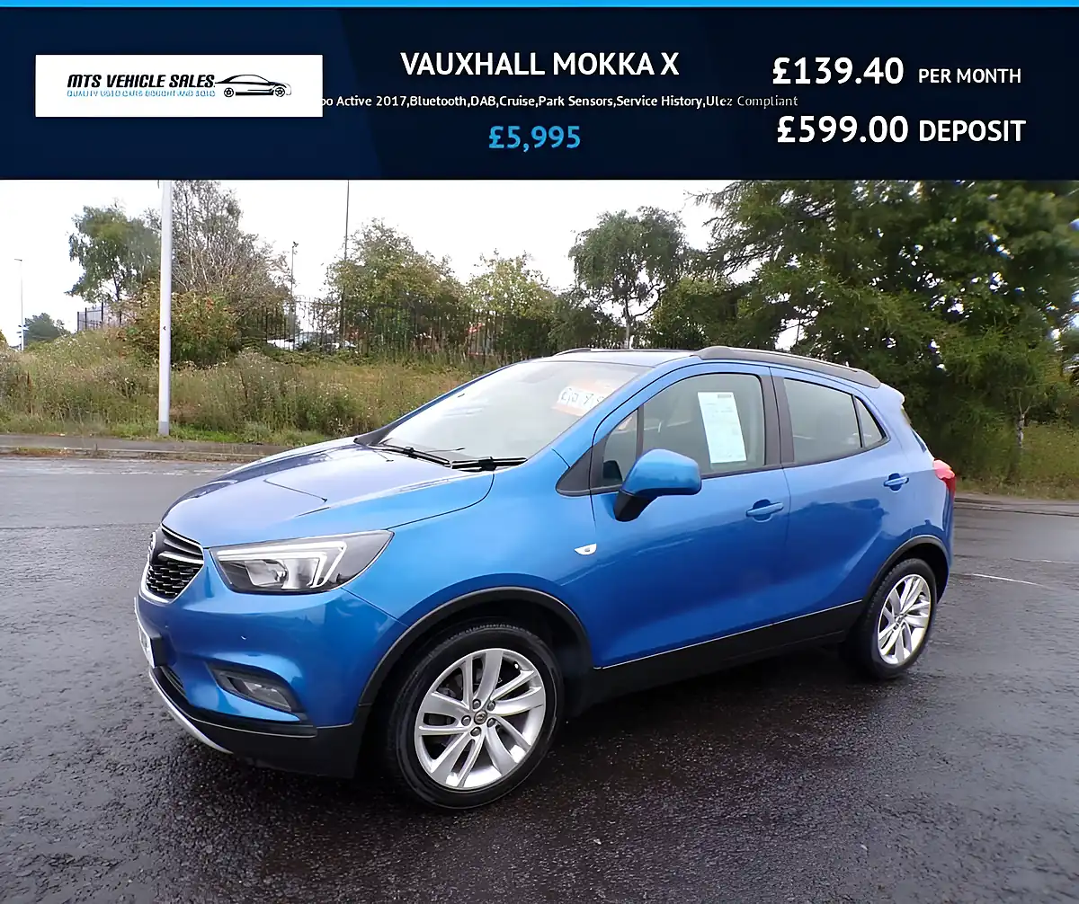 Used 2017 Vauxhall Mokka X Active Blue - Front View