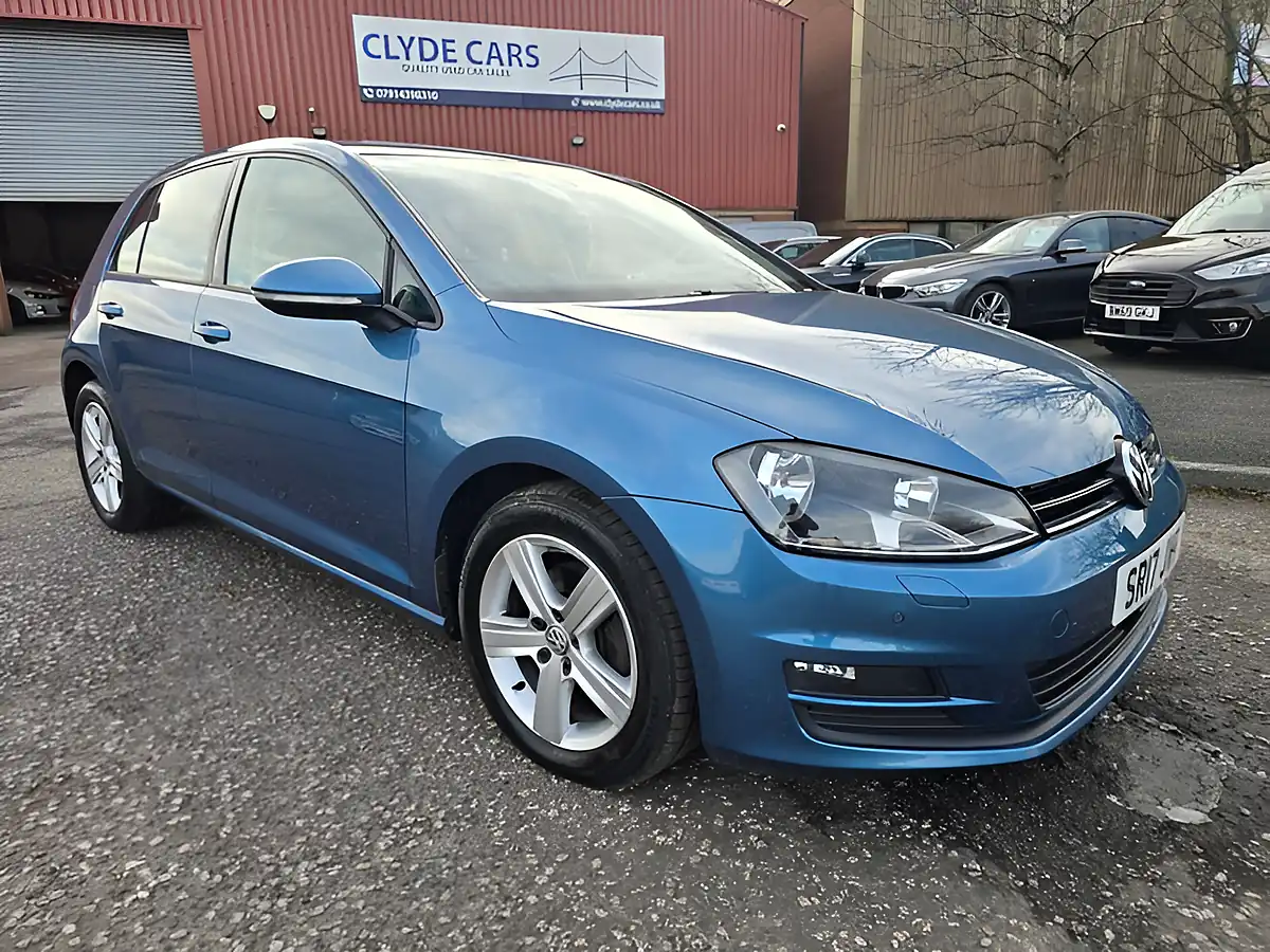 Used 2017 Volkswagen Golf Match Edition Bright Blue Metallic - Front View