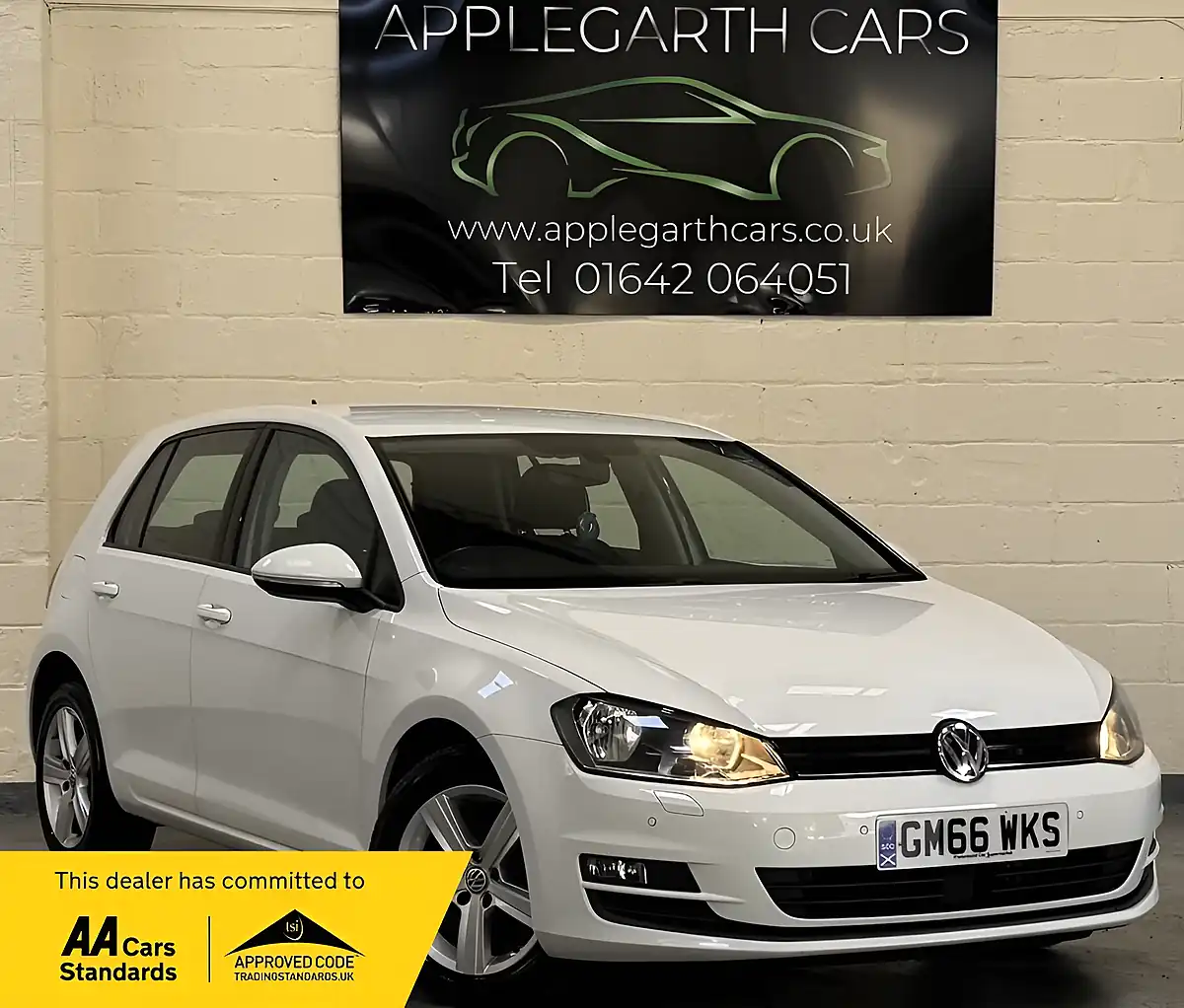 Used 2017 Volkswagen Golf Match Edition White - Front View