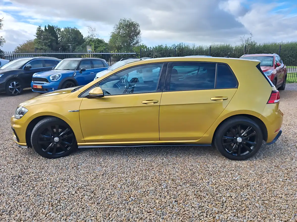 Used 2017 Volkswagen Golf R-Line Yellow - Interior and Exterior details 11
