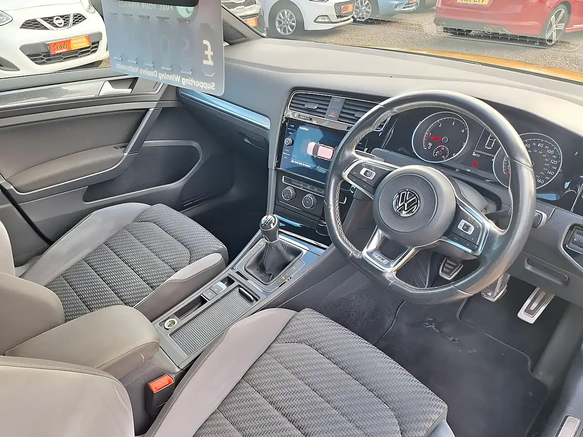 Used 2017 Volkswagen Golf R-Line Yellow - Interior and Exterior details 12