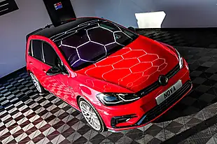 Used 2017 Volkswagen Golf R Red - Interior and Exterior details 4