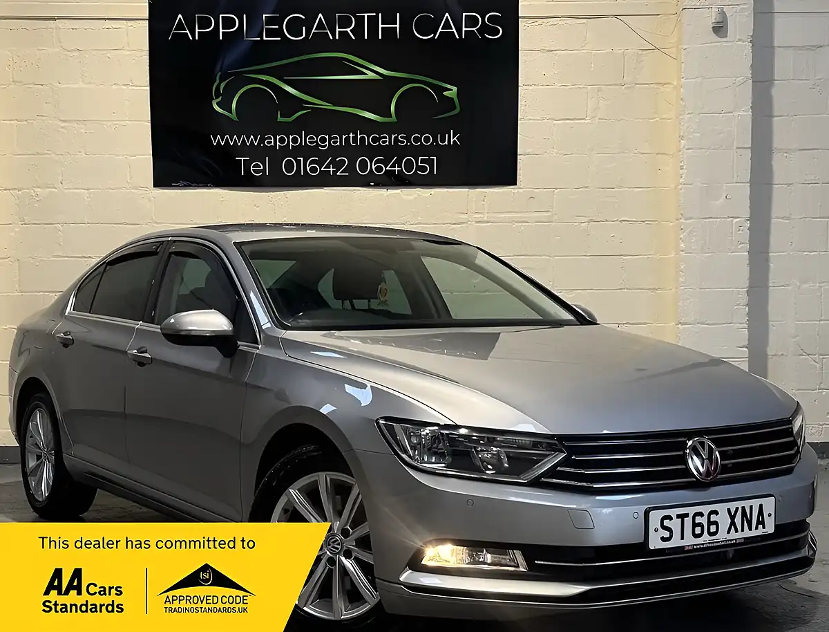 Used 2017 Volkswagen Passat Se Business Silver - Front View