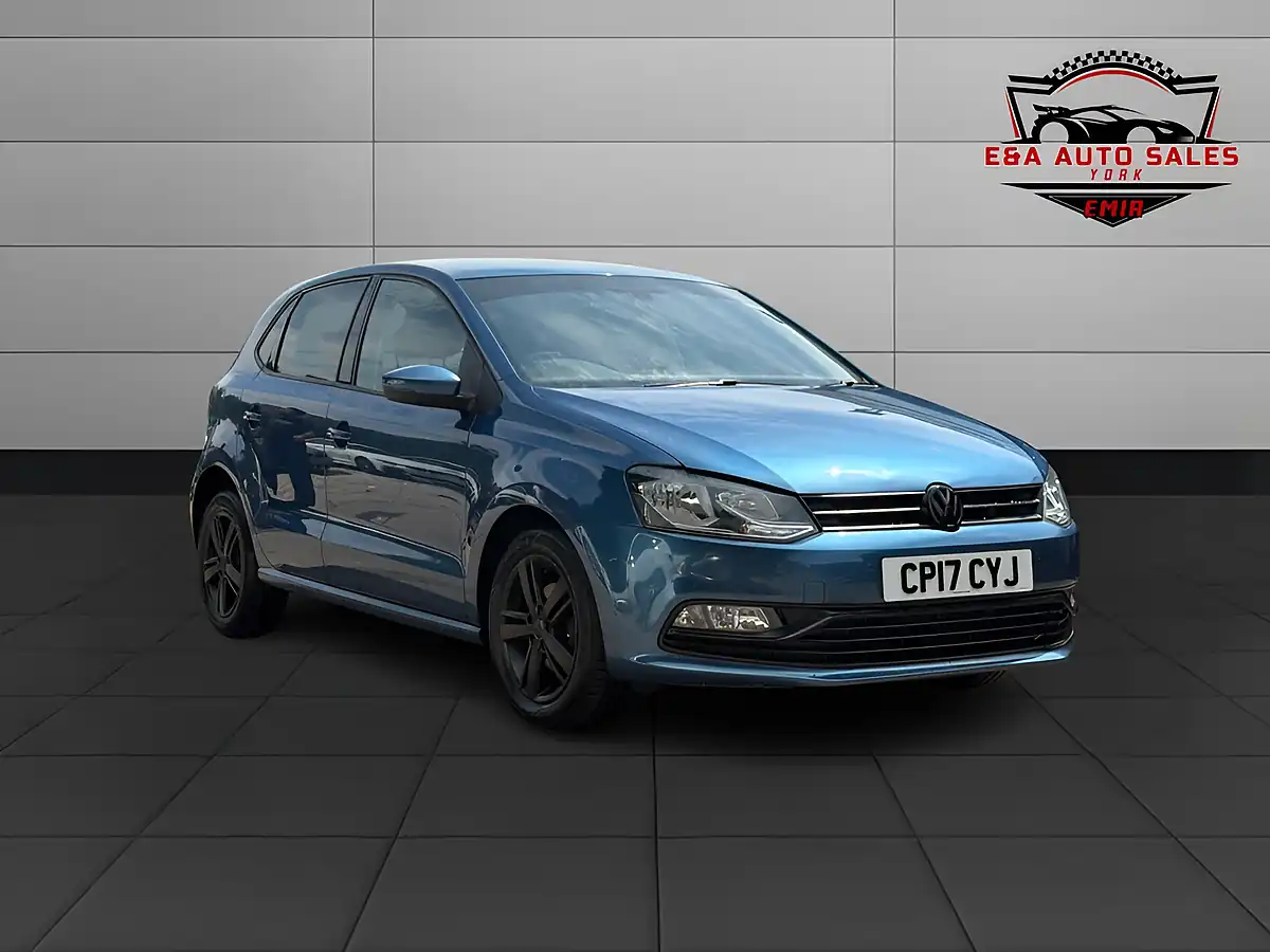 Used 2017 Volkswagen Polo Bluemotion Tech Match Edition Blue - Front View