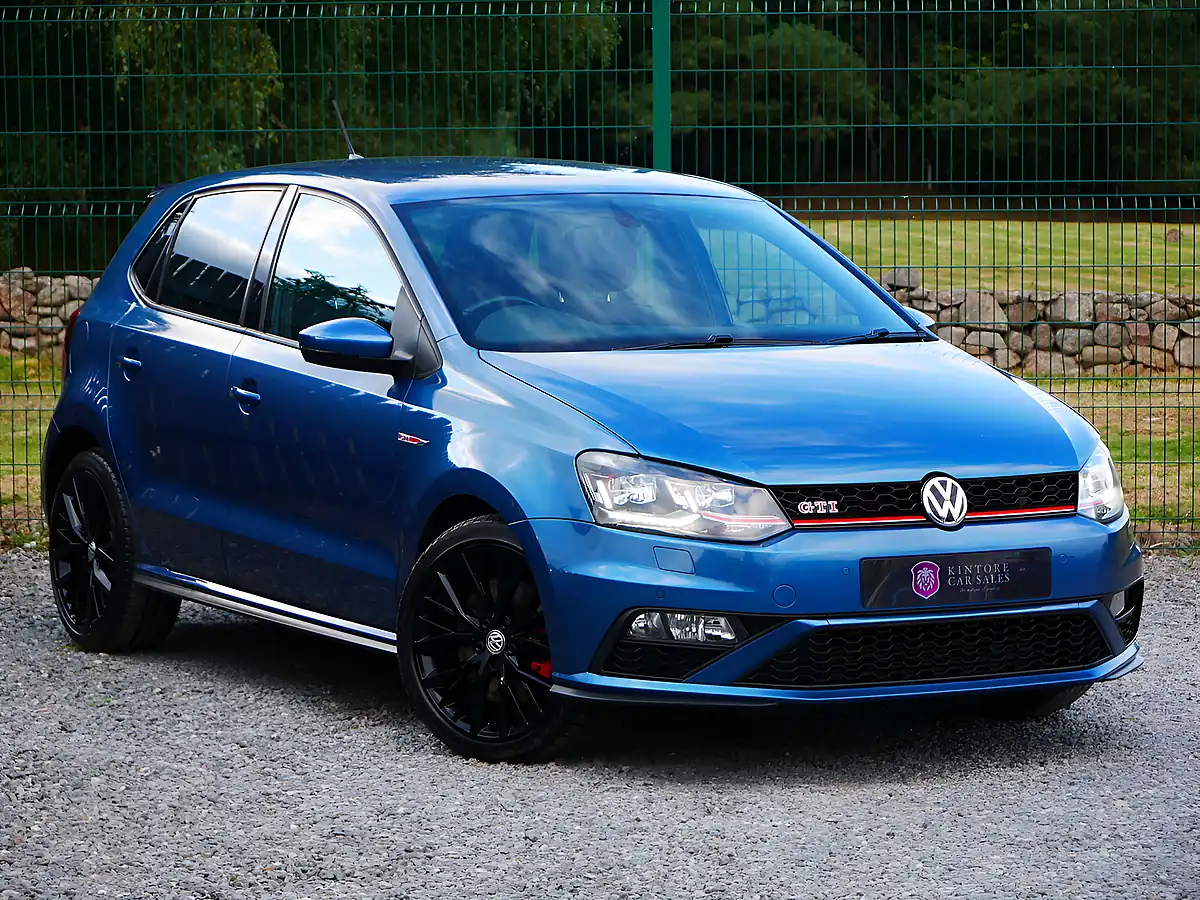Used 2017 Volkswagen Polo GTI Silk Blue Metallic - Front View