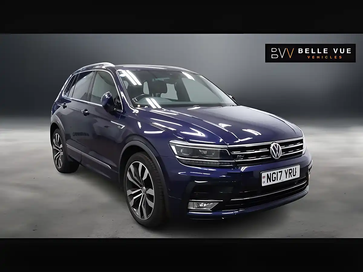 Used 2017 Volkswagen Tiguan R-Line Blue - Front View