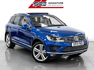 Used 2017 Volkswagen Touareg R-Line Plus Reef Blue - Interior and Exterior details 8