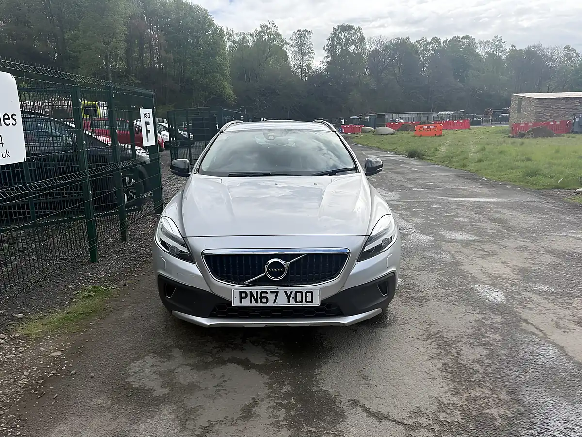 Used 2017 Volvo V40 Cross Country Silver - Front View