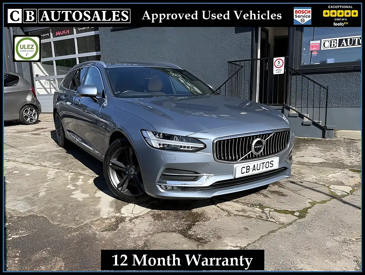 Used 2017 Volvo V90 Inscription Blue - Front View