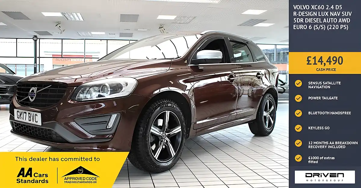 Used 2017 Volvo XC60 R-Design Lux Nav Rich Java (bronze) - Front View
