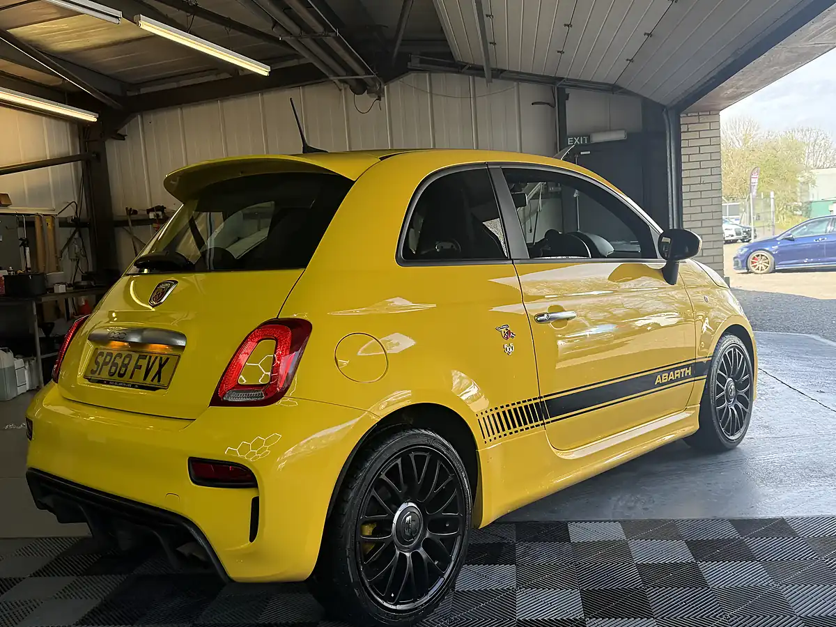 Used 2018 Abarth 595 Modena Yellow - Interior and Exterior details 7
