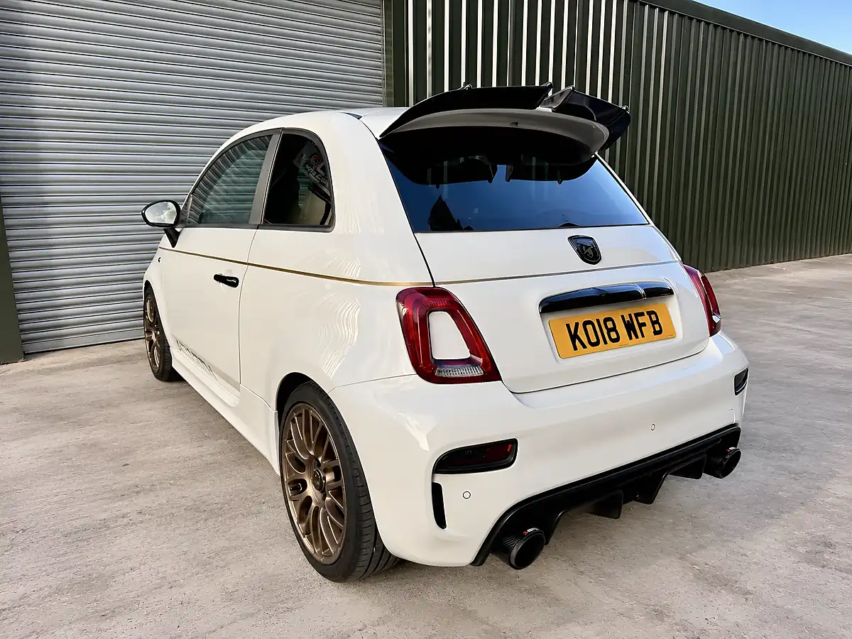 Used 2018 Abarth 595 White - Interior and Exterior details 11