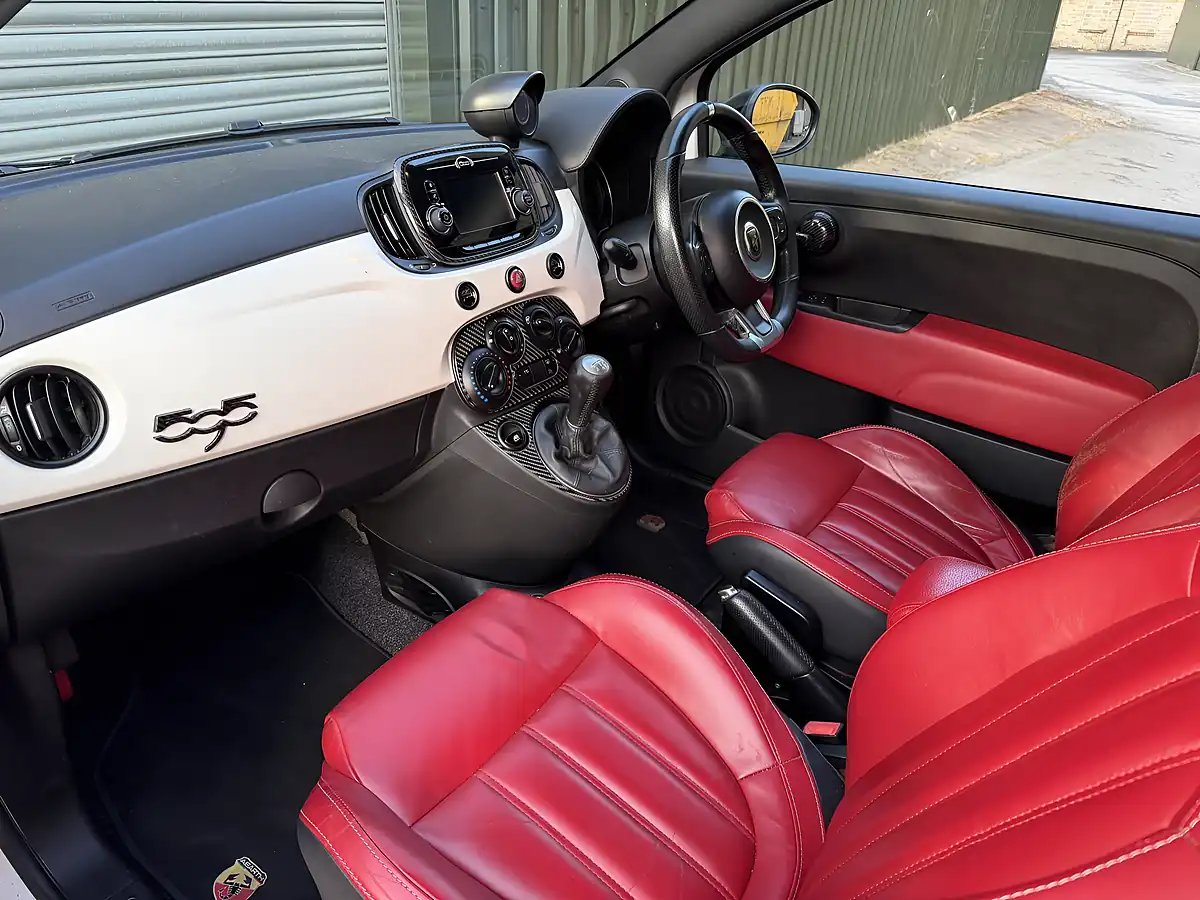 Used 2018 Abarth 595 White - Interior and Exterior details 13