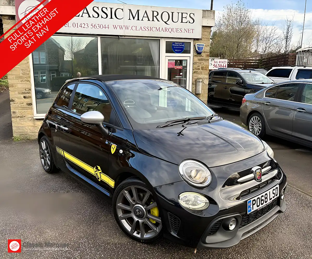 Used 2018 Abarth 595C Turismo Scorpione Black - Front View