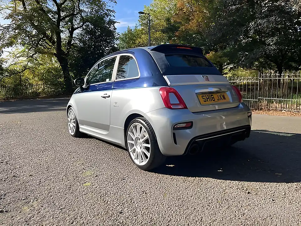 Used 2018 Abarth 695 Rivale Cabrio Riva Blue/Grey - Interior and Exterior details 3