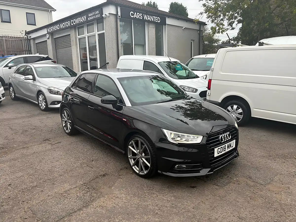 Used 2018 Audi A1 Black Edition Sportback Black - Front View