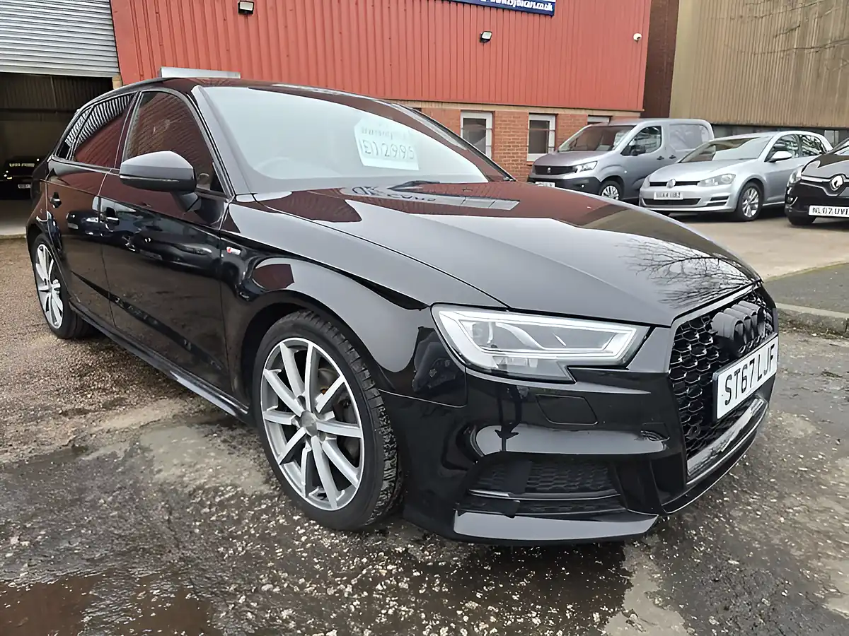 Used 2018 Audi A3 Black Edition Black - Front View