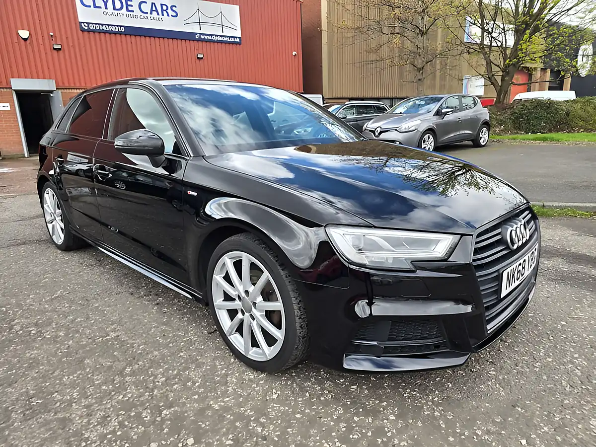 Used 2018 Audi A3 Black Edition Black - Front View