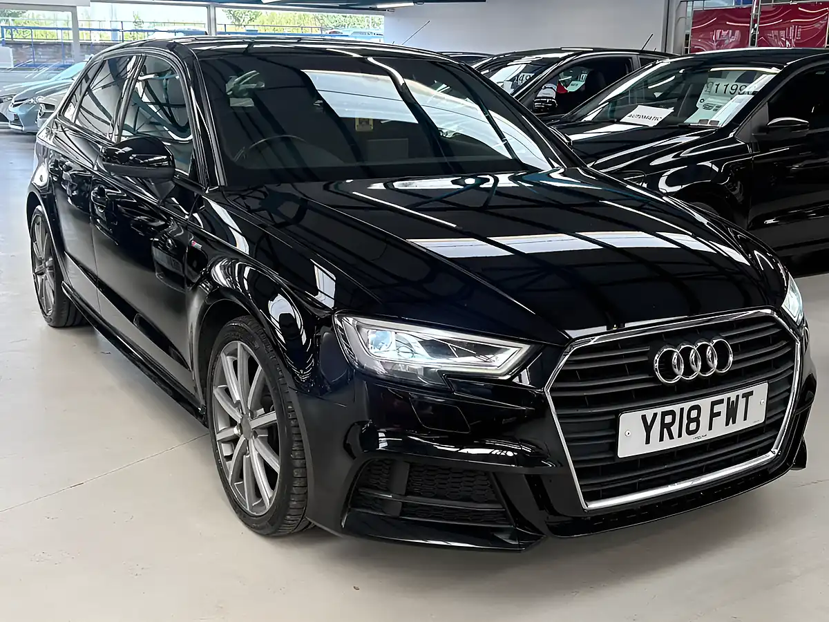 Used 2018 Audi A3 Black Edition Black - Interior and Exterior details 6