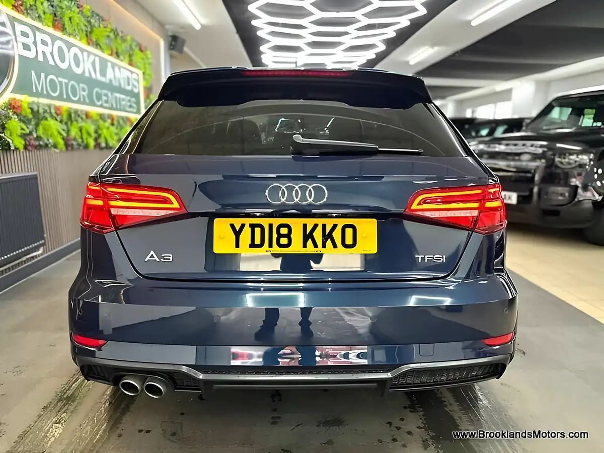 Used 2018 Audi A3 Black Edition Blue - Interior and Exterior details 11