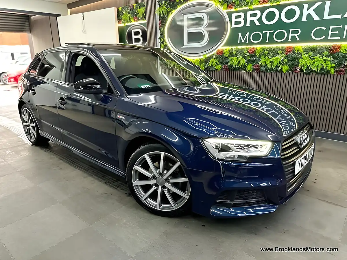 Used 2018 Audi A3 Black Edition Blue - Interior and Exterior details 3
