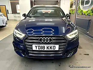Used 2018 Audi A3 Black Edition Blue - Interior and Exterior details 5