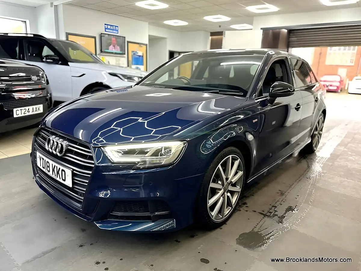 Used 2018 Audi A3 Black Edition Blue - Interior and Exterior details 7