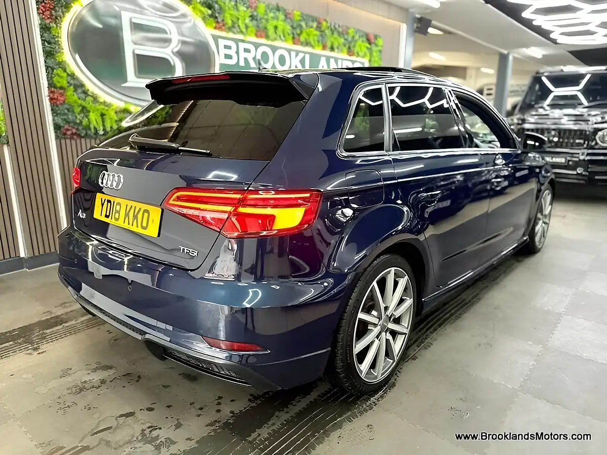 Used 2018 Audi A3 Black Edition Blue - Interior and Exterior details 9