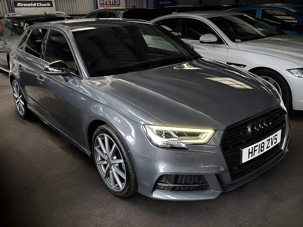 Used 2018 Audi A3 Black Edition Grey - Front View