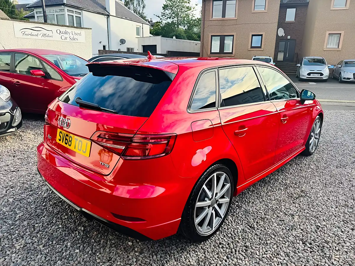 Used 2018 Audi A3 Black Edition Red - Interior and Exterior details 4