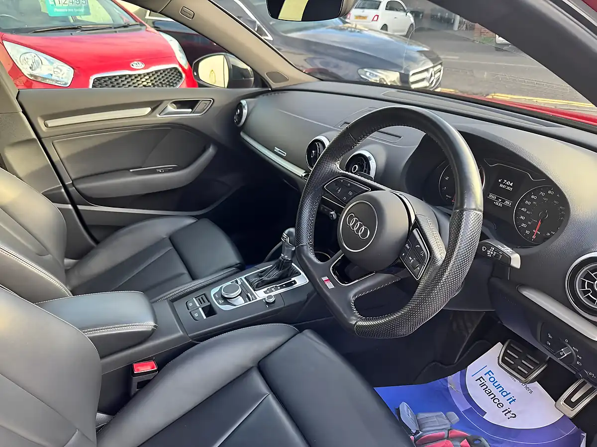 Used 2018 Audi A3 Black Edition Red - Interior and Exterior details 5