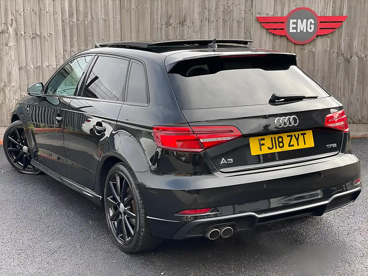 Used 2018 Audi A3 Black Edition Sportback Black - Interior and Exterior details 2