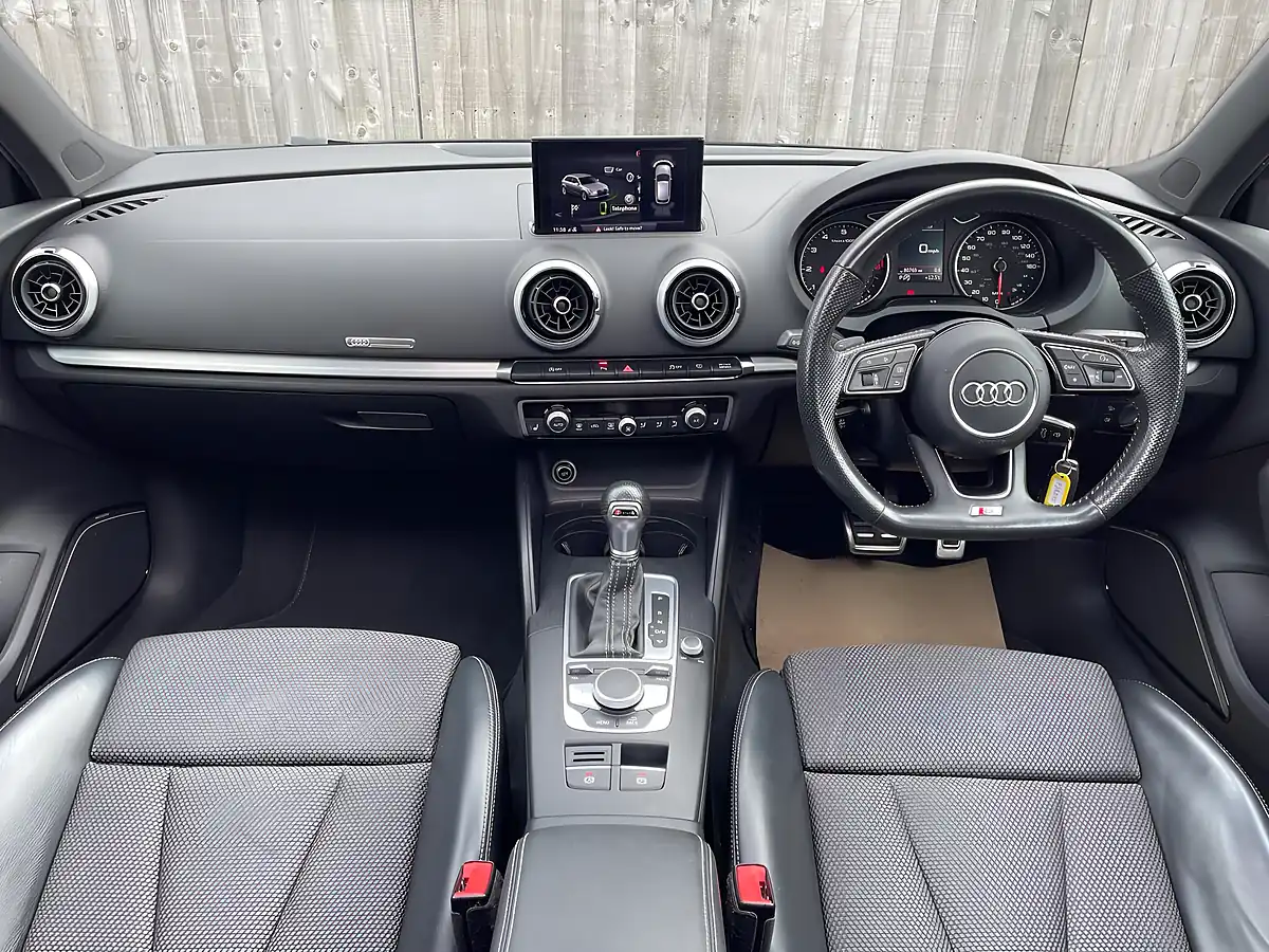 Used 2018 Audi A3 Black Edition Sportback Black - Interior and Exterior details 7