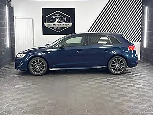 Used 2018 Audi A3 Black Edition Sportback Blue - Interior and Exterior details 2