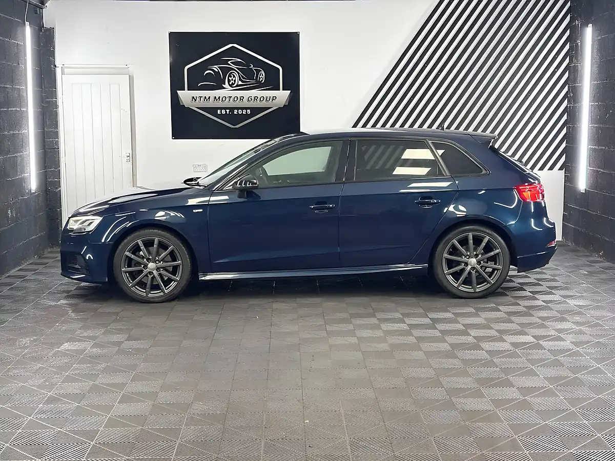 Used 2018 Audi A3 Black Edition Sportback Blue - Interior and Exterior details 2