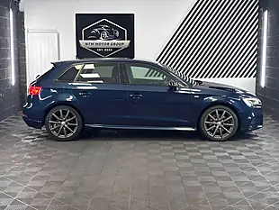 Used 2018 Audi A3 Black Edition Sportback Blue - Interior and Exterior details 4