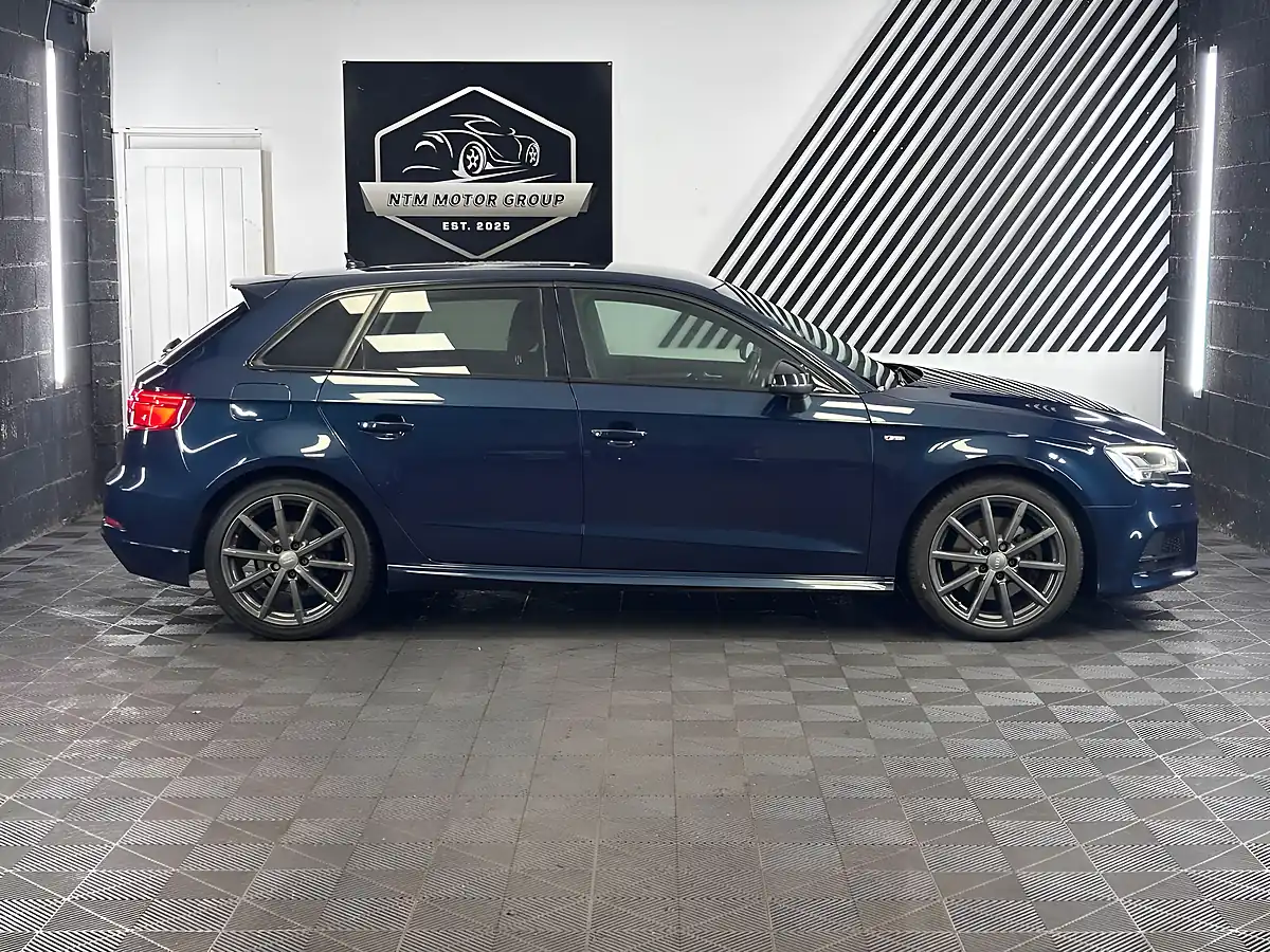 Used 2018 Audi A3 Black Edition Sportback Blue - Interior and Exterior details 4