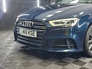 Used 2018 Audi A3 Black Edition Sportback Blue - Interior and Exterior details 5