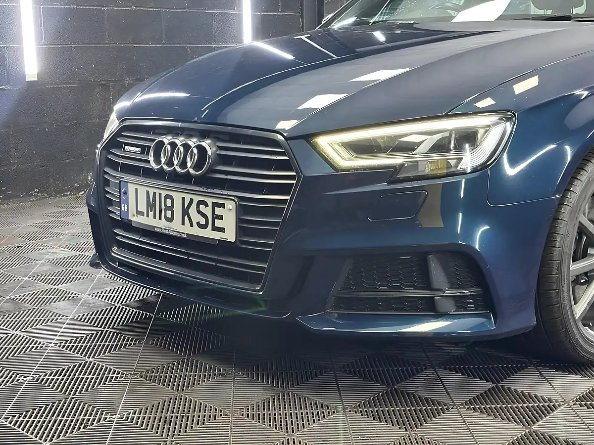 Used 2018 Audi A3 Black Edition Sportback Blue - Interior and Exterior details 5