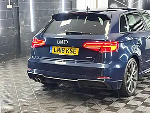 Used 2018 Audi A3 Black Edition Sportback Blue - Interior and Exterior details 6