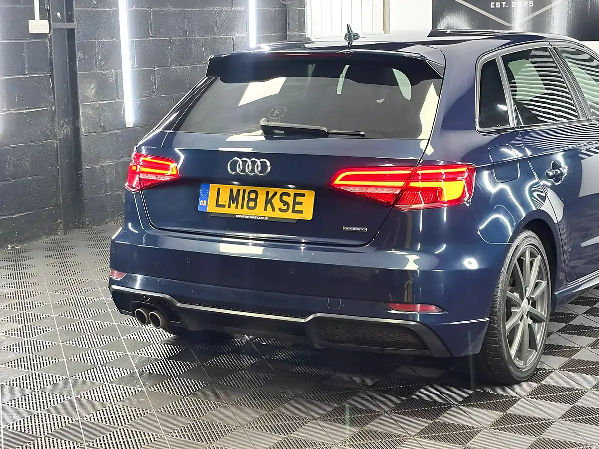 Used 2018 Audi A3 Black Edition Sportback Blue - Interior and Exterior details 6