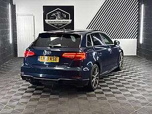 Used 2018 Audi A3 Black Edition Sportback Blue - Interior and Exterior details 7