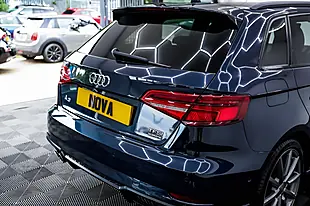 Used 2018 Audi A3 Black Edition Sportback Blue - Interior and Exterior details 10